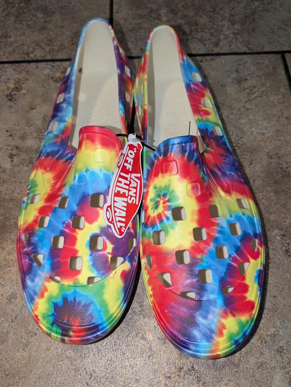 Vans Tie Dye Slip On Treks Men's 12 New With Tags